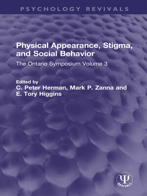 cover image of Physical Appearance, Stigma, and Social Behavior